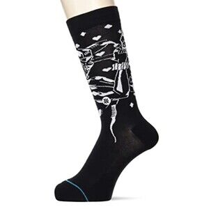 STANCE M 6-8.5 Men'sWomen's 8-10.5 Crew Socks Batman Quinn Black Infiknit